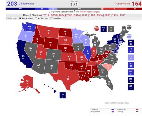 2024 RCP Electoral College Map .